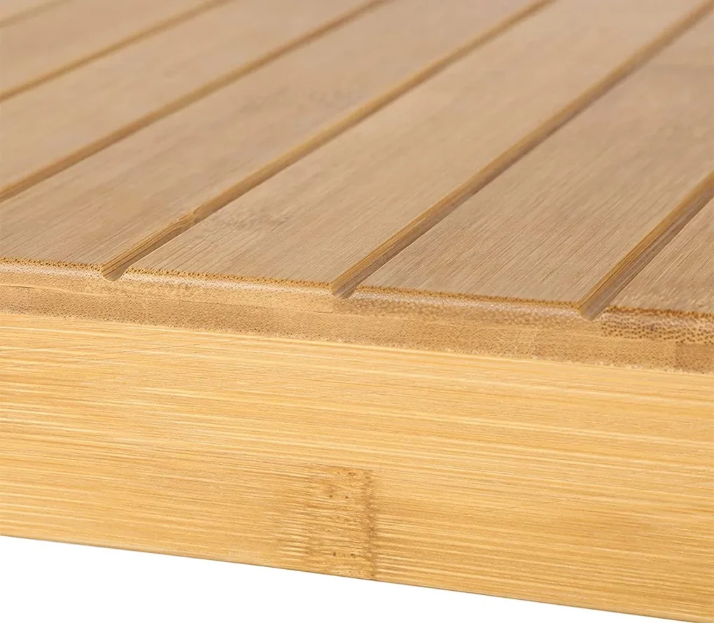 Suport pantofi cu 3 etajere Bambus Natur 70 x 28 x 45 cm