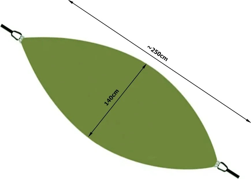 Zaparkorun Hamac pentru exterior - hamac cu plasa de insecte - masliniu