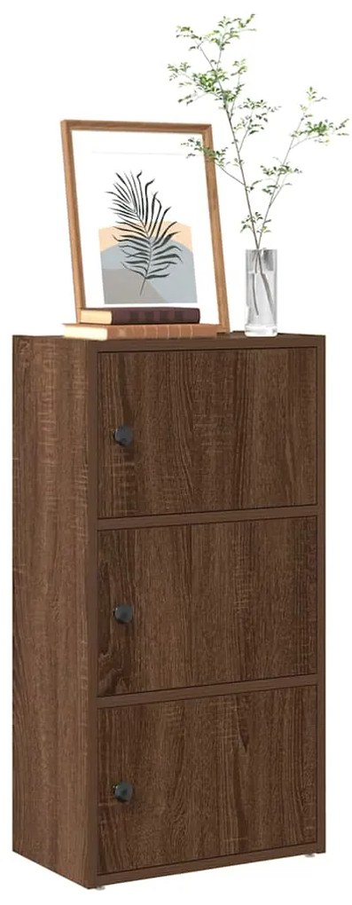 vidaXL Bibliotecă, stejar maro, 40x24x77 cm, lemn prelucrat