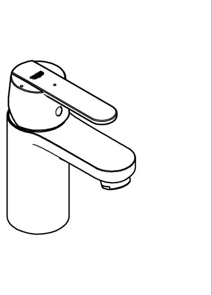 GROHE 23586LS0 - Baterie pentru lavoar GET, dimensiune S, albă