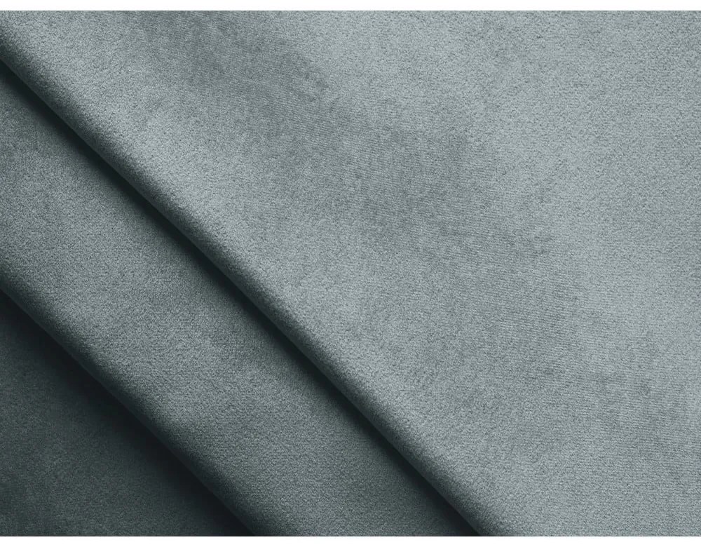 Colțar albastru deschis cu tapițerie din catifea (cu colț pe partea stângă) Moana – Makamii