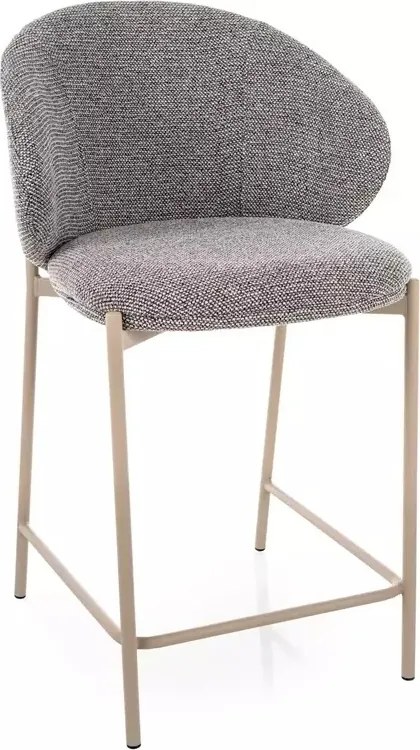 Scaun de bar Kioto H-2 gri 254 / cașmir
