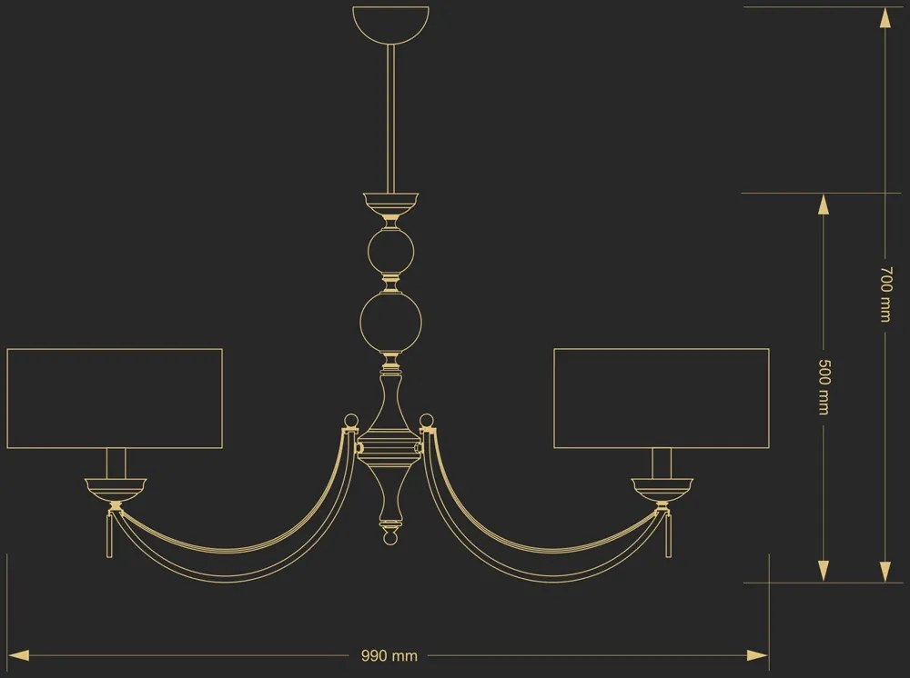 Candelabru 2 brate elegant design clasic Zaffiro