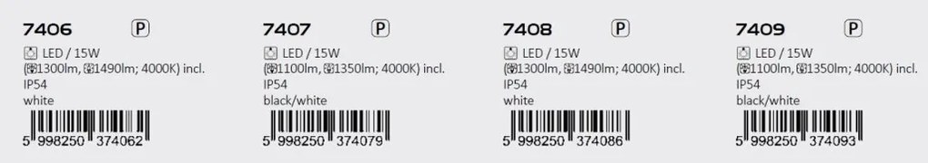Plafoniera LED pentru iluminat exterior design modern IP54 Hort negru