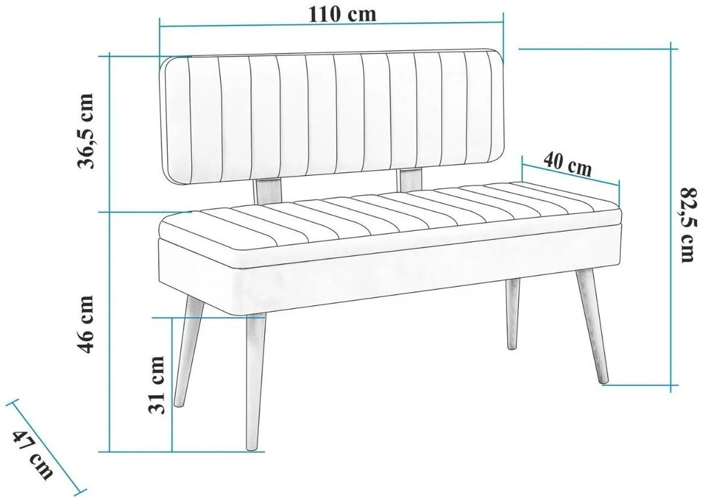 Bancă Vanessa (alb + antracit) . 1102636