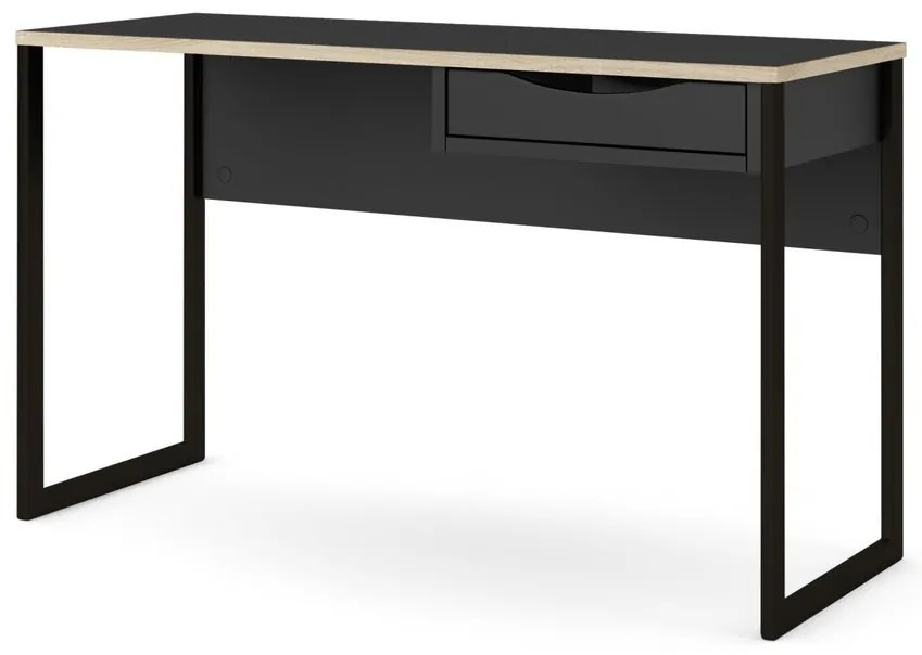 Birou Felix Light 130, negru mat / negru