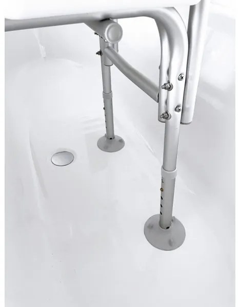 Ridder - Scaun pentru cadă cu mâner, 70 x 63 cm, alb