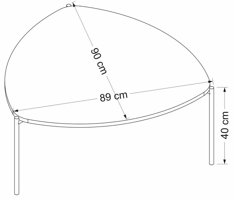 Măsuță de cafea Lenny Walnut