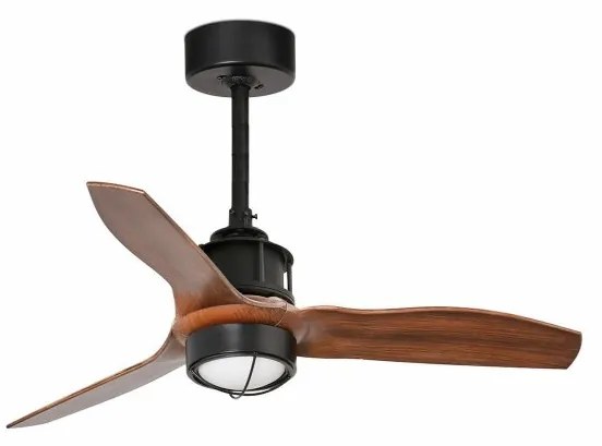 Lustra cu Ventilator si telecomanda JUST FAN XS LED negru/maro
