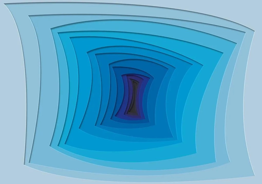 Fototapet - Tunelul albastru (152,5x104 cm)