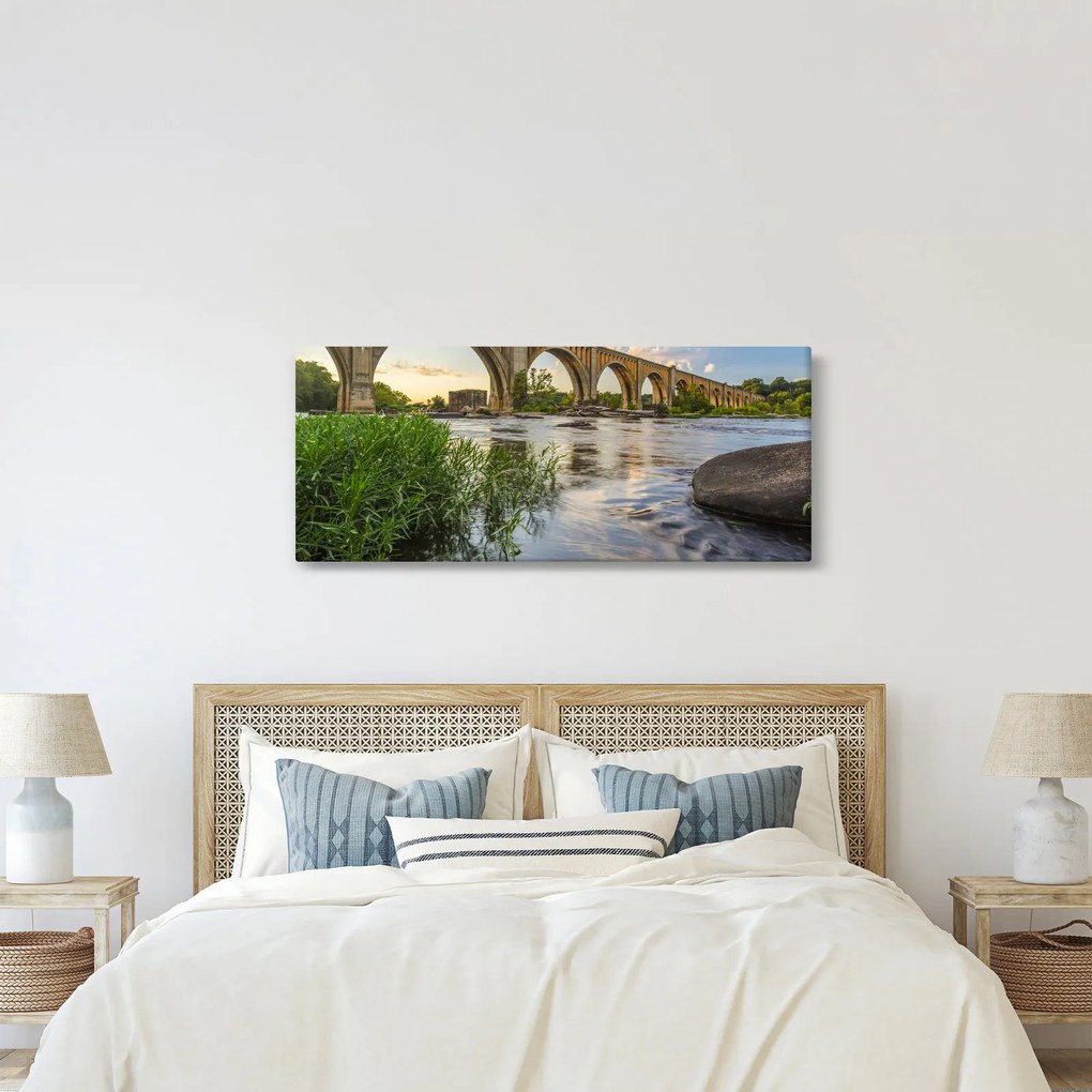 Tablou - Podul de cale ferată Richmond (120x50 cm)