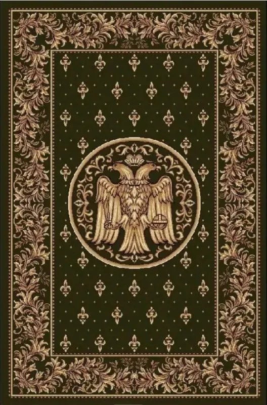 Covor Bisericesc Vultur Bicefal Verde 15032-310 Selectează mărime: 080 X 150