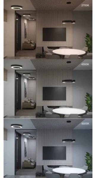 Lustră LED pe cablu SMART C-SHAPED LED/43W/230V 60 cm Immax NEO 7134 + telecomandă