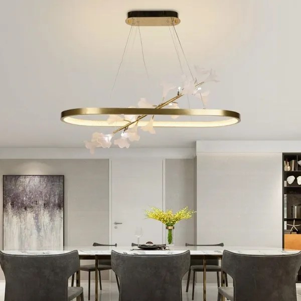 Lustră LED dimabilă pe cablu LED/55W/230V 3000-6500K + telecomandă