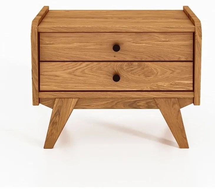 Noptieră din lemn de stejar Retro 1 - The Beds