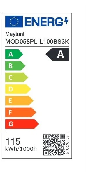 Lustra cu 3 inele LED design modern Rim alama 80cm, 3000K