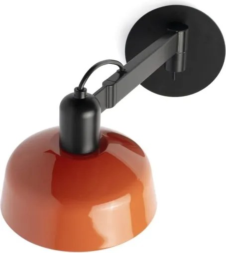 Aplica de perete cu brat directionabil TATAWIN negru, orange