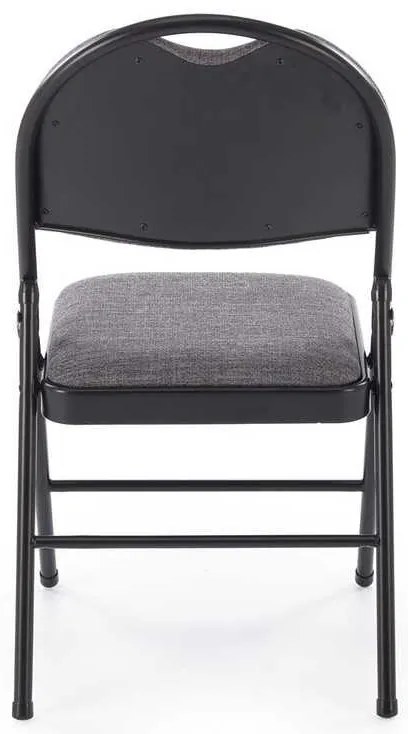 Scaun pliabil Dover, gri / negru