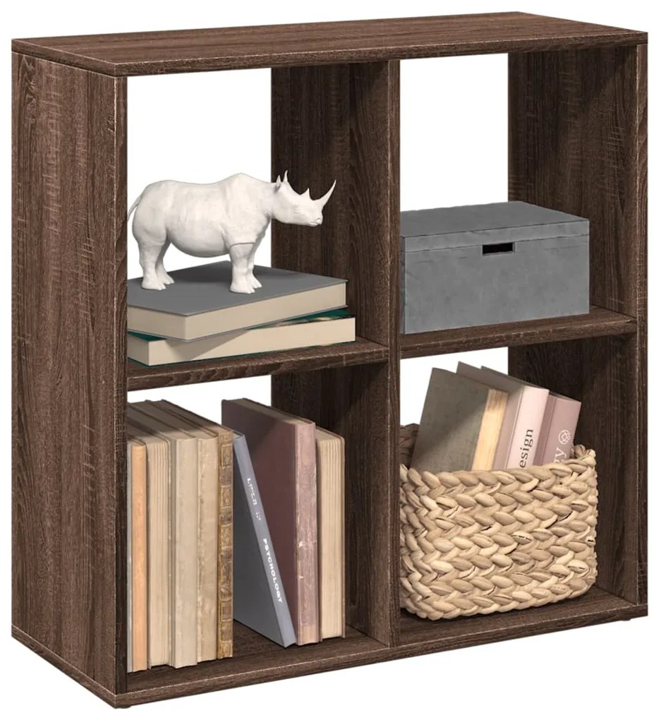 vidaXL Bibliotecă/separator cameră stejar maro 69,5x29x69,5 cm lemn