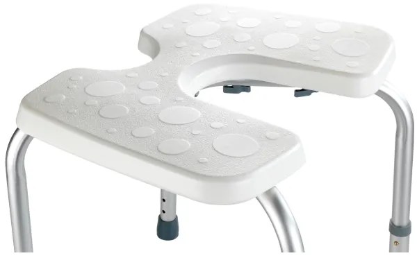 WENKO 206051100 - Scaun SECURA 46x53,5 cm alb/argintiu