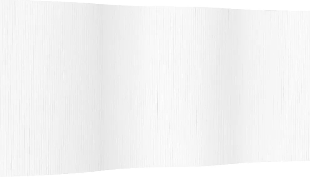 vidaXL Paravan de cameră, alb, lățime 400 cm, înălțime 165 cm , bambus