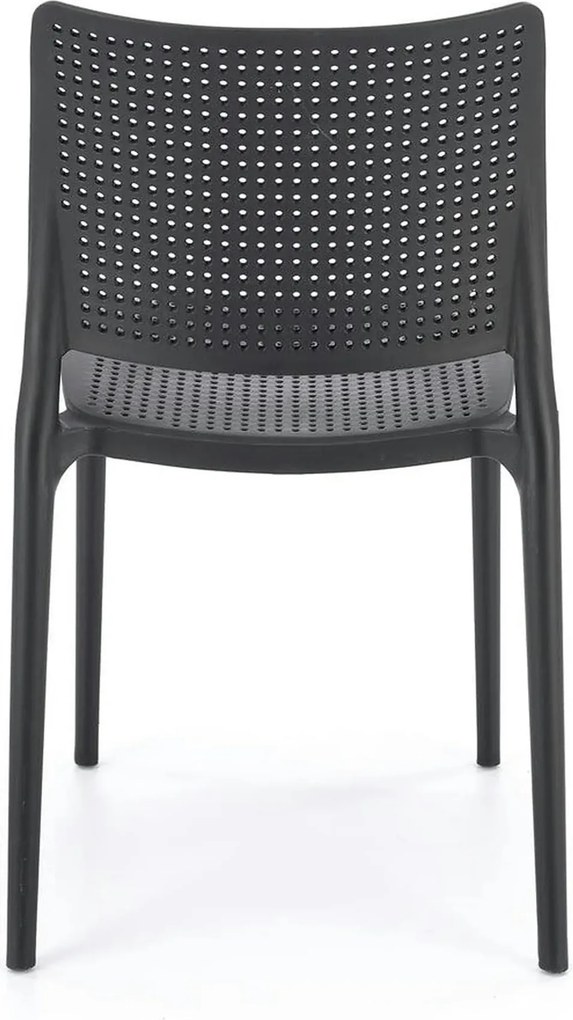 Scaun K514, negru, polipropilena, 42x55x79 cm