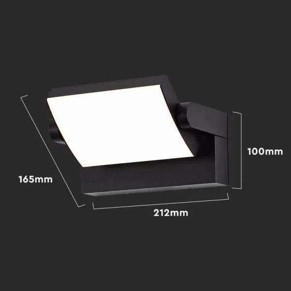 Aplică LED de exterior LED/17W/230V 4000K IP65 neagră