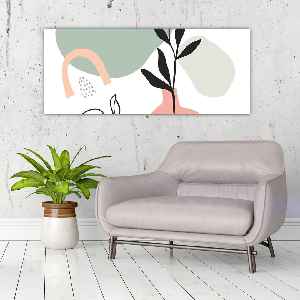 Tablou - Flori într-o vază N⁰3 (120x50 cm)