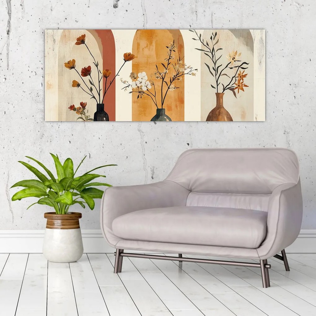 Tablou - Vaze în arcade (120x50 cm)