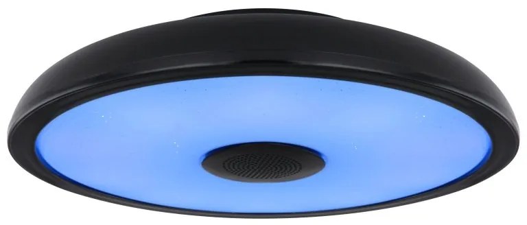 Plafoniera LED RGB cu telecomanda si difuzor RAFFY negru