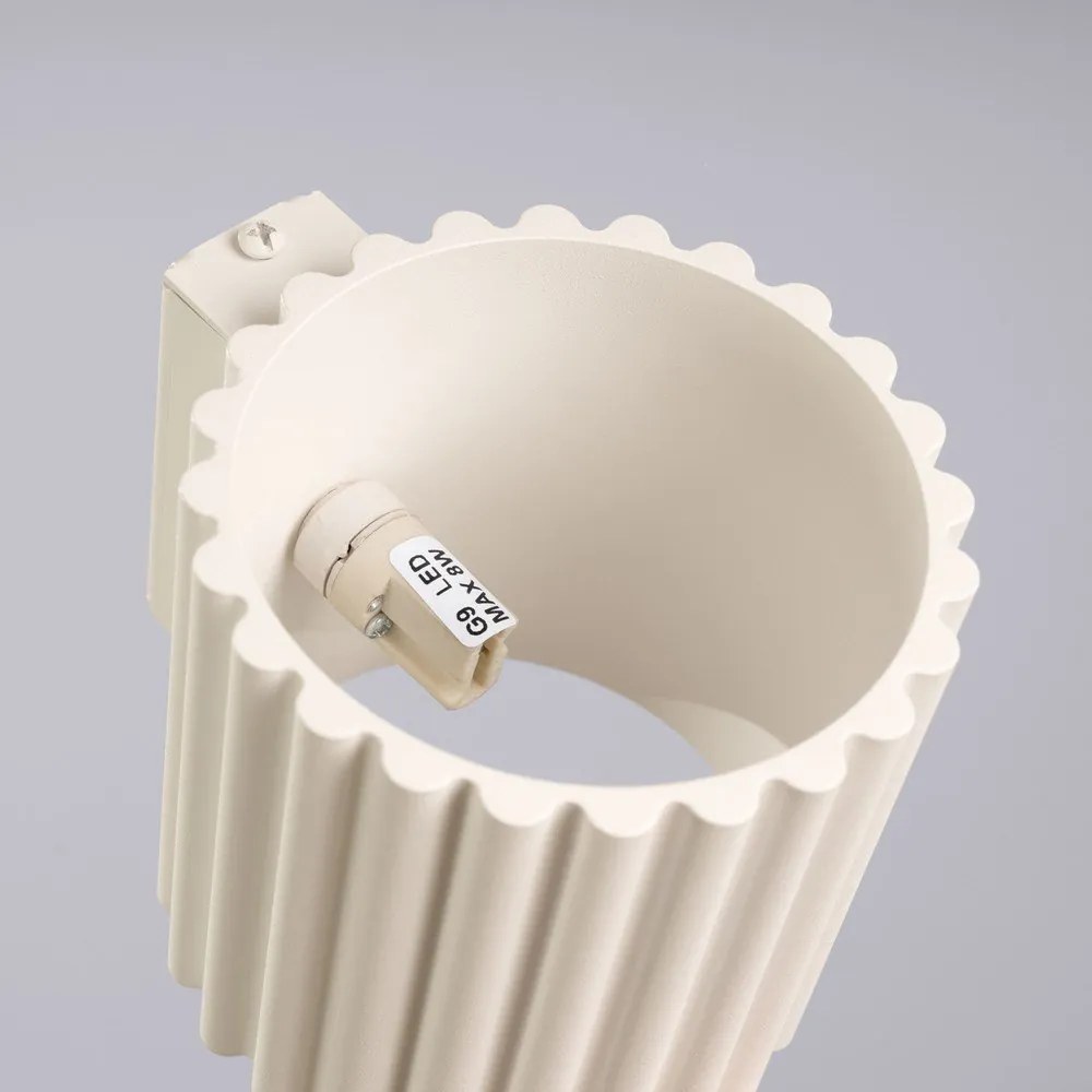 Aplică de perete crem ø 10 cm Zora – Sollux