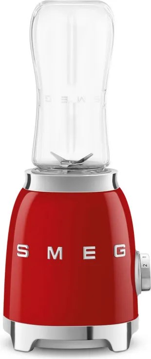 Blender Smeg PBF01RDEU, 300 W, 2 x 600 ml, 20 000–24 000 rpm, Baza antiderapanta,Fara BPA, Otel inoxidabil, Rosu