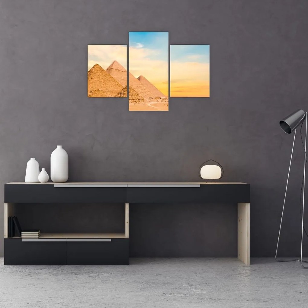 Tablou cu piramidele din Egipt (90x60 cm)