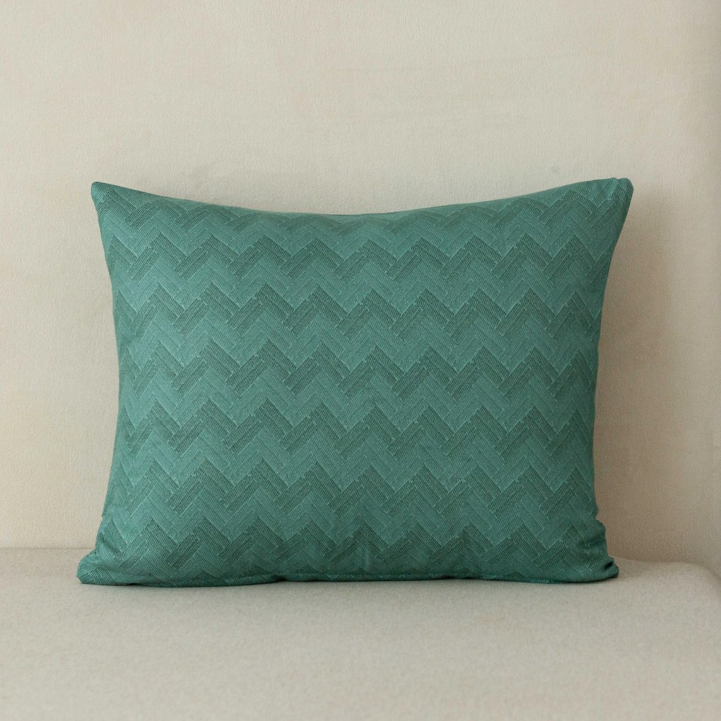 Husa de pernă din flanel ZEFELLE 40x50 cm, verde inchis
