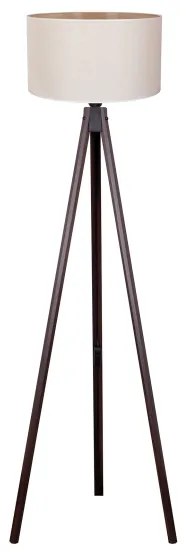 Lampadar Duolla 1xE27/60W/230V d. 44 cm crem/wenge