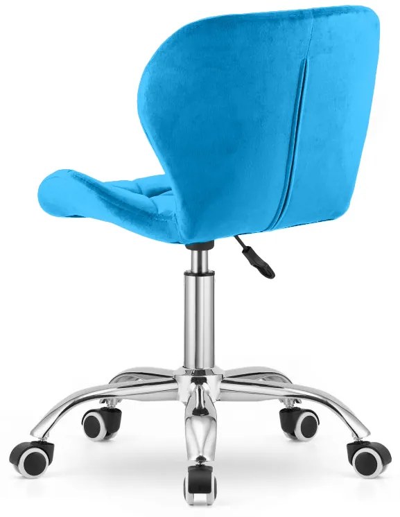 OFERTA Scaun de birou albastru regal AVOLA VELVET calitatea II