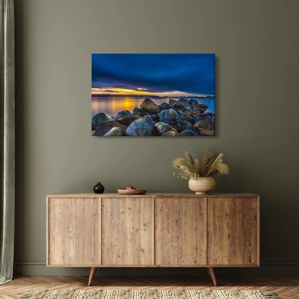Tablou - Nori de furtună deasupra apei (90x60 cm)