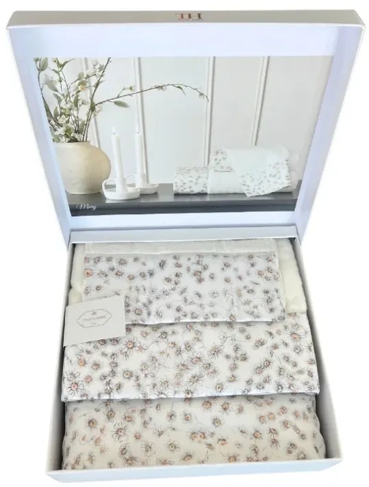 Set cadou de prosoape și prosop de corp MARY, 3 buc Alb / White