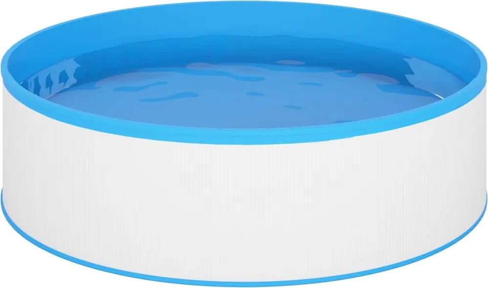 vidaXL Piscină cu valuri, alb, 350x90 cm