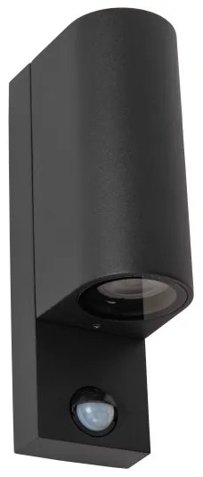 Corp de iluminat de exterior cu senzor Lucide 69803/02/30 ZARO 2xGU10/7W/230V IP65 negru
