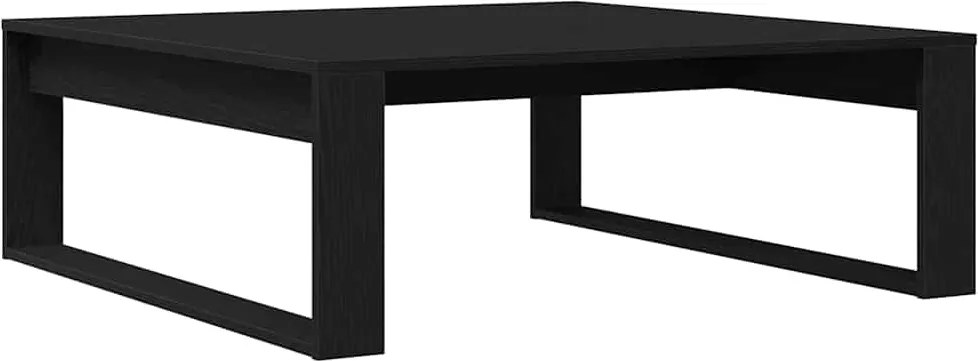 vidaXL Masă de cafea Stejar Negru 100 x 100 x 35 cm Lemn compozit