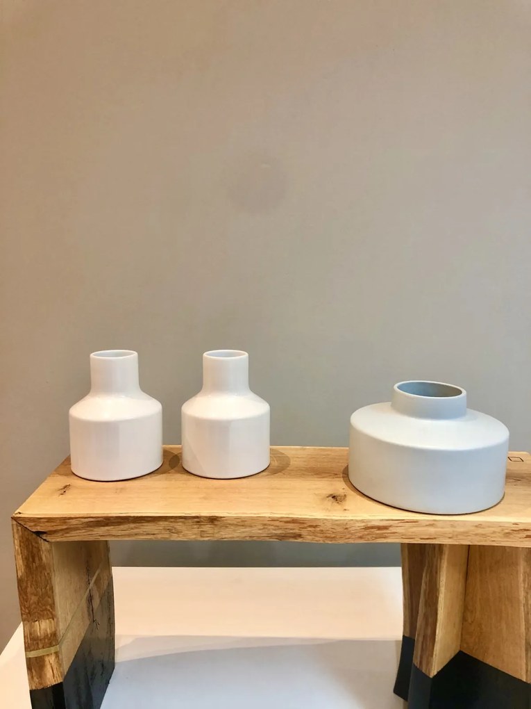 Vaza Medie Sakura Alb (Japan design handmade)