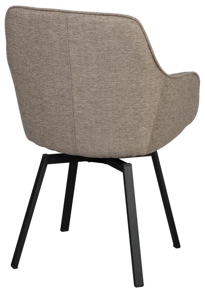 Set de scaune de sufragerie bej 2 buc. tapițat Alison – Rowico