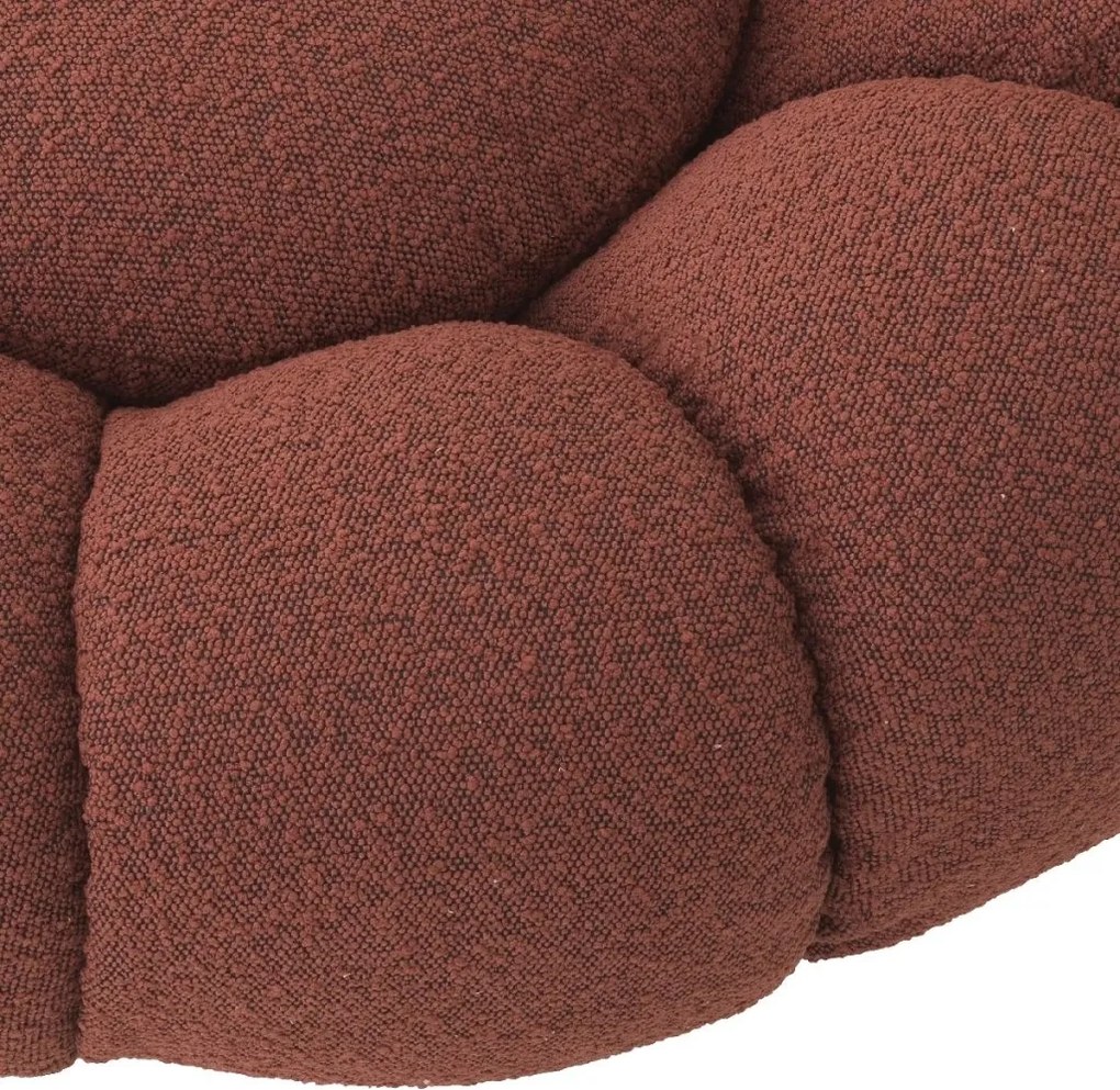 Fotoliu pivotant design elegant Mello, Boucle rouge