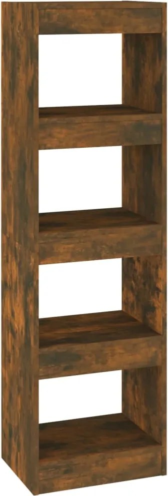 vidaXL Bibliotecă/Separator de cameră, stejar afumat, 40x30x135 cm