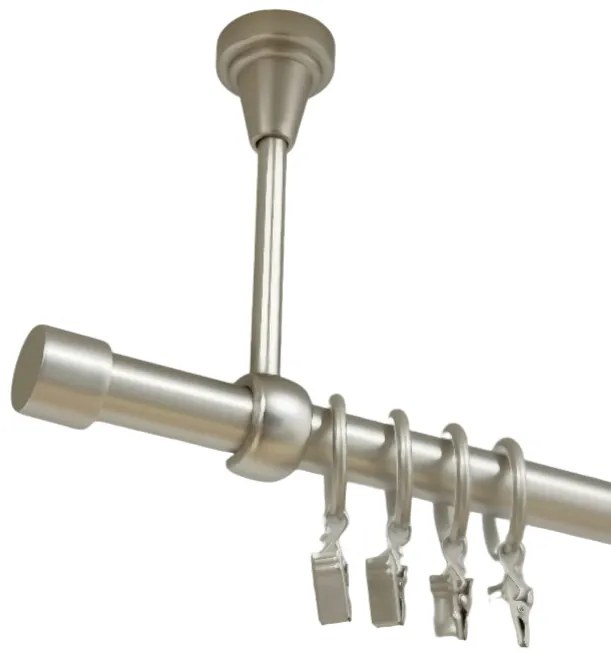Galerie simpla prindere tavan capacel 19 mm crom mat (Alege marime: 200 cm)
