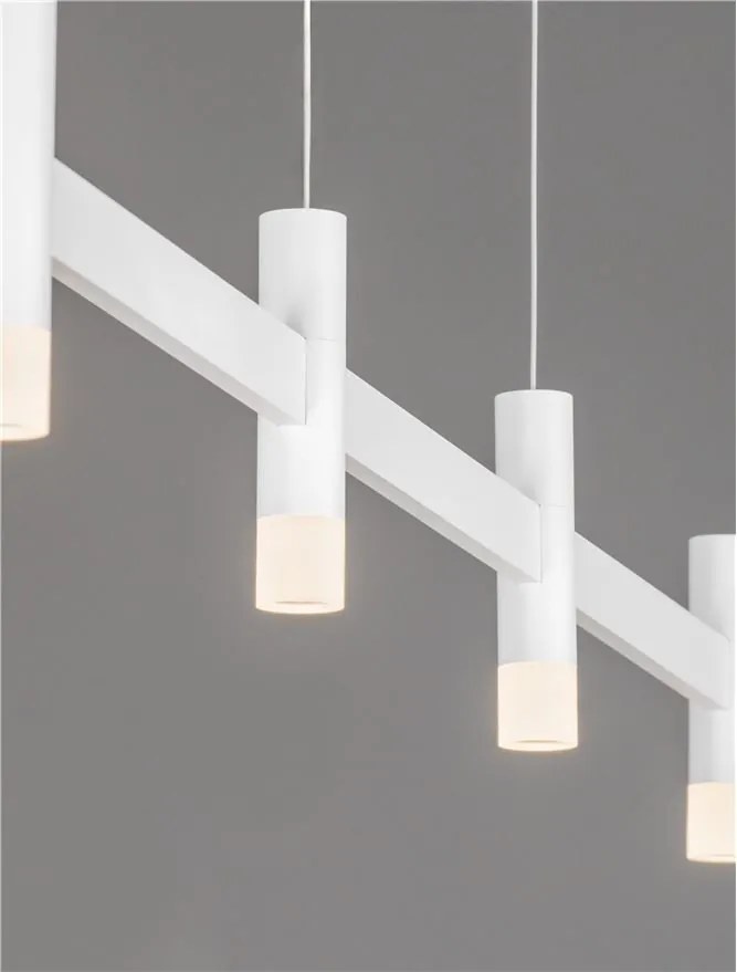 Lustra liniara cu 4 spoturi LED 3000K POETIC alb