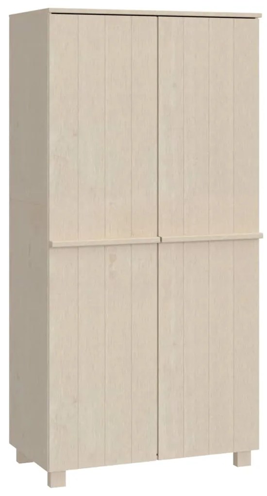 340480 vidaXL Dulap haine „HAMAR” maro miere 89x50x180 cm, lemn masiv de pin