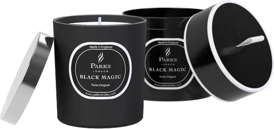 Lumânare parfumată Parks Candles London Black Magic, aromă de vanilie, patchouli, lavandă, 50 ore