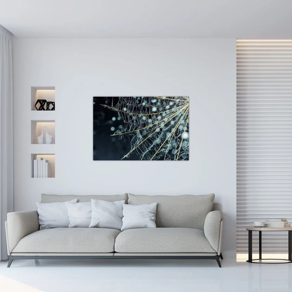 Tablou - Floare cu pânză de pâianjen (90x60 cm)